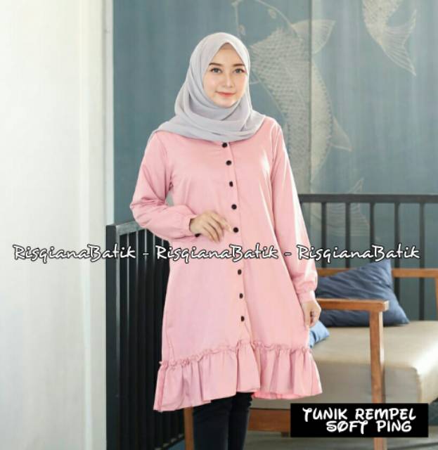 TUNIK KATUN TOYOBO FODU / LONG TUNIK / TUNIK TERLARIS / TUNIK REMPEL