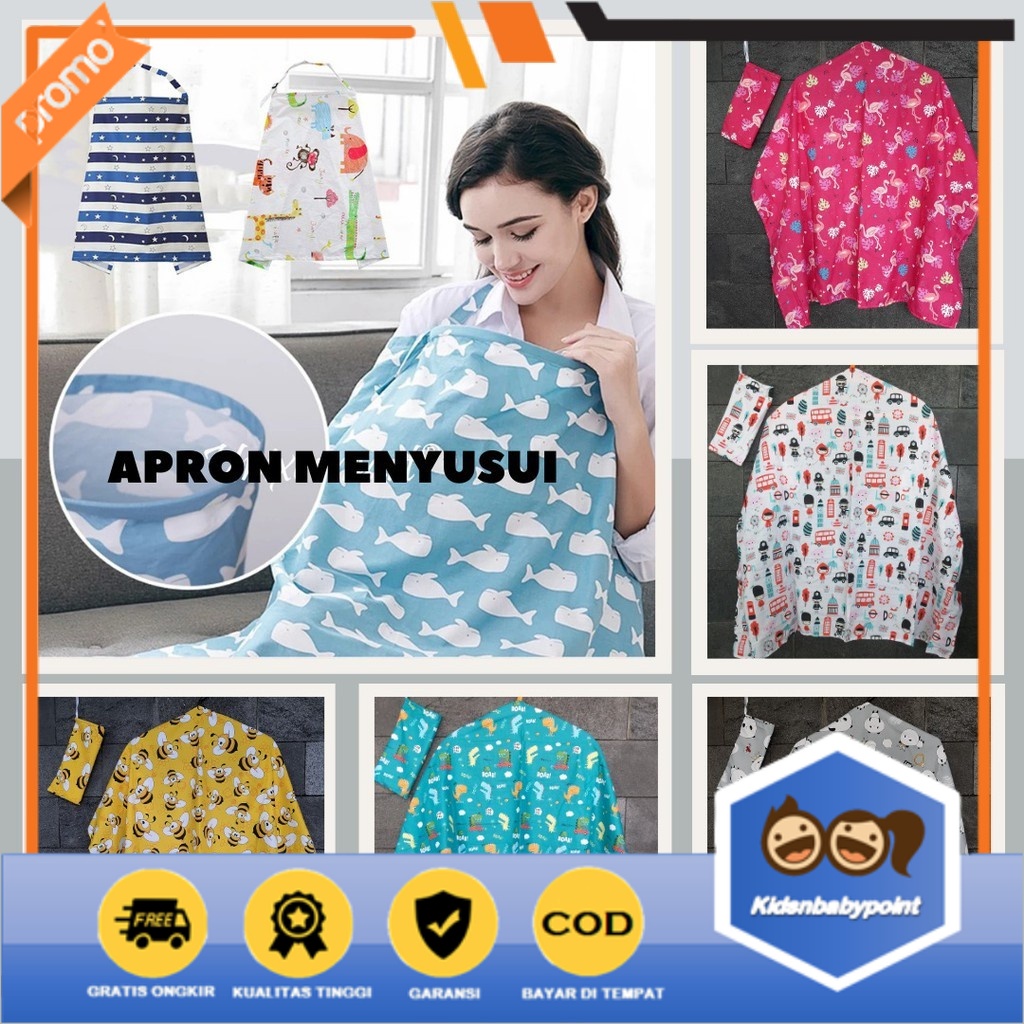 Apron Menyusui / Apron Menyusui Kain Penutup Menyusui Murah