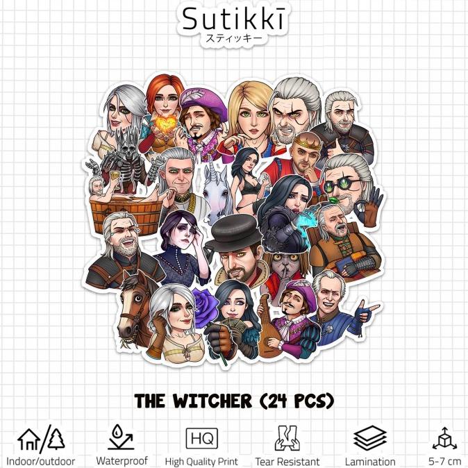 

Sticker Pack The Witcher 3 Game Stiker Laptop Vinyl Tumbler sukik90 Segera Dapatkan