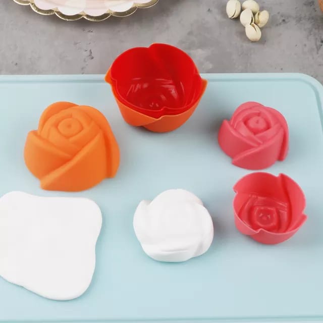 Cetakan Muffin berbagai motif Kue Cup Cake Silicone Tahan Panas Cetakan Silicone Cake Pudding Agar-Agar Cup Cake Serbaguna