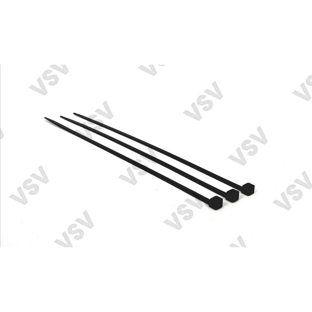 Hasston Kabel ties 4x200mm hitam 4580-125 Nylon Cable ties