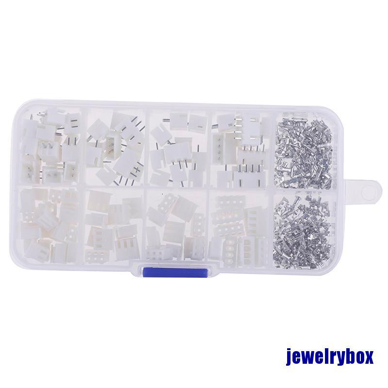 250pcs Xh2.54 2p 3p 4p Pin 2.54mm Terminal Pitch Kit