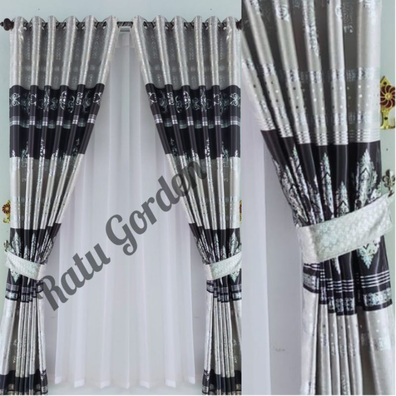 Gorden jendela Aestetik/Gorden pintu kamar 100x200cm/Gorden pintu kamar tidur murah mewah