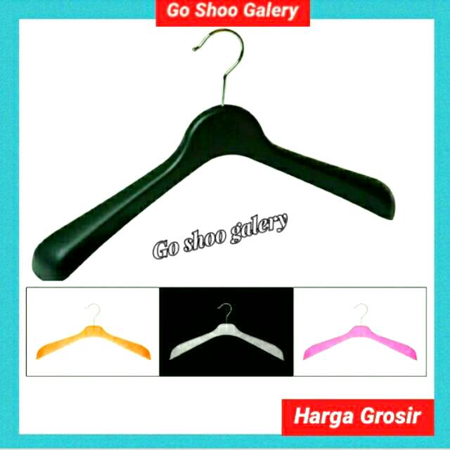 Hanger Baju Plastik Tebal / Hanger Bebek / Gantungan Baju