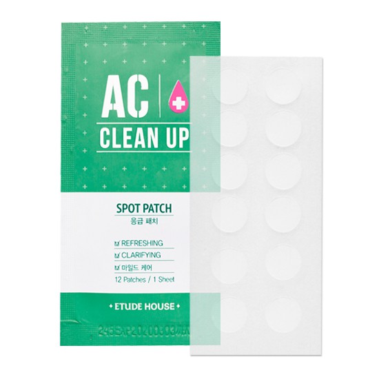 Jual ORIGINAL - ETUDE HOUSE AC Clean Up Spot Patch (12 patches) / Masker  Jerawat Indonesia|Shopee Indonesia