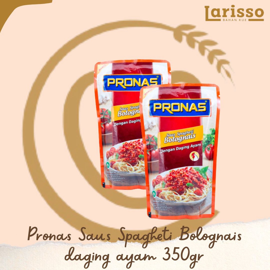 

PRONAS SAUS SPAGHETI BOLOGNAIS DAGING AYAM 350GR