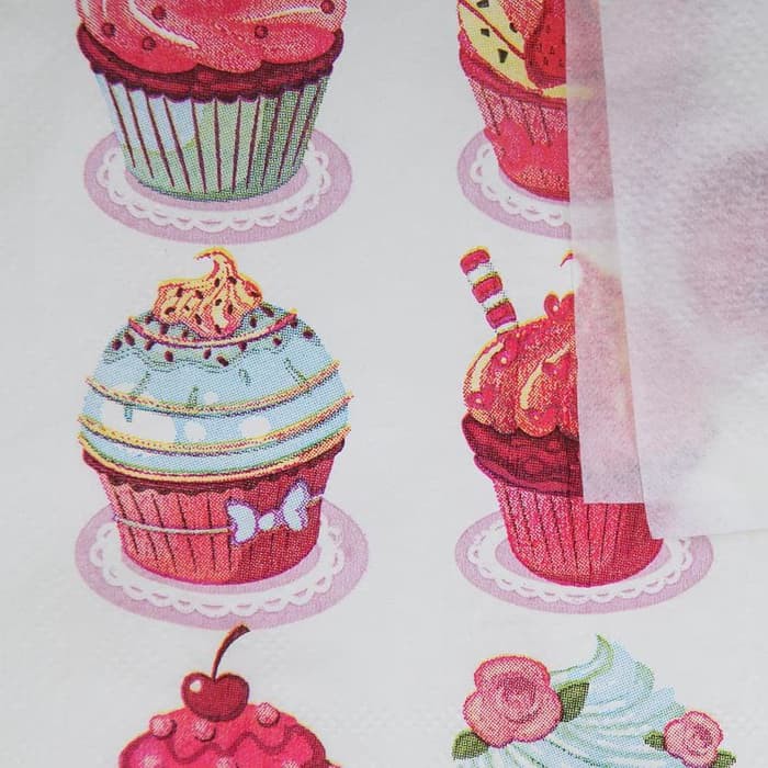 Decoupage Napkin - Tissue Decoupage 2Ply KC_6 Cupcake