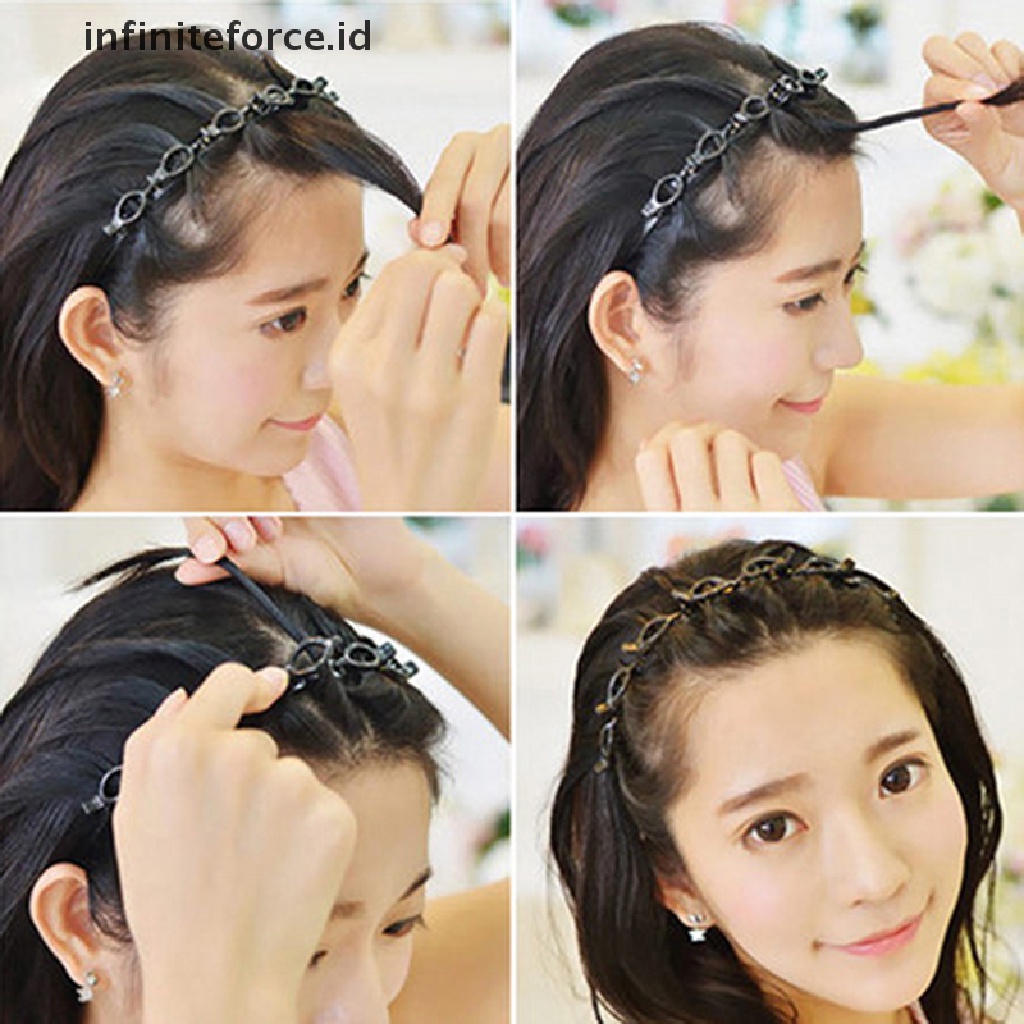 Infiniteforce.id Klip Jepit Rambut Wanita Warna Hitam