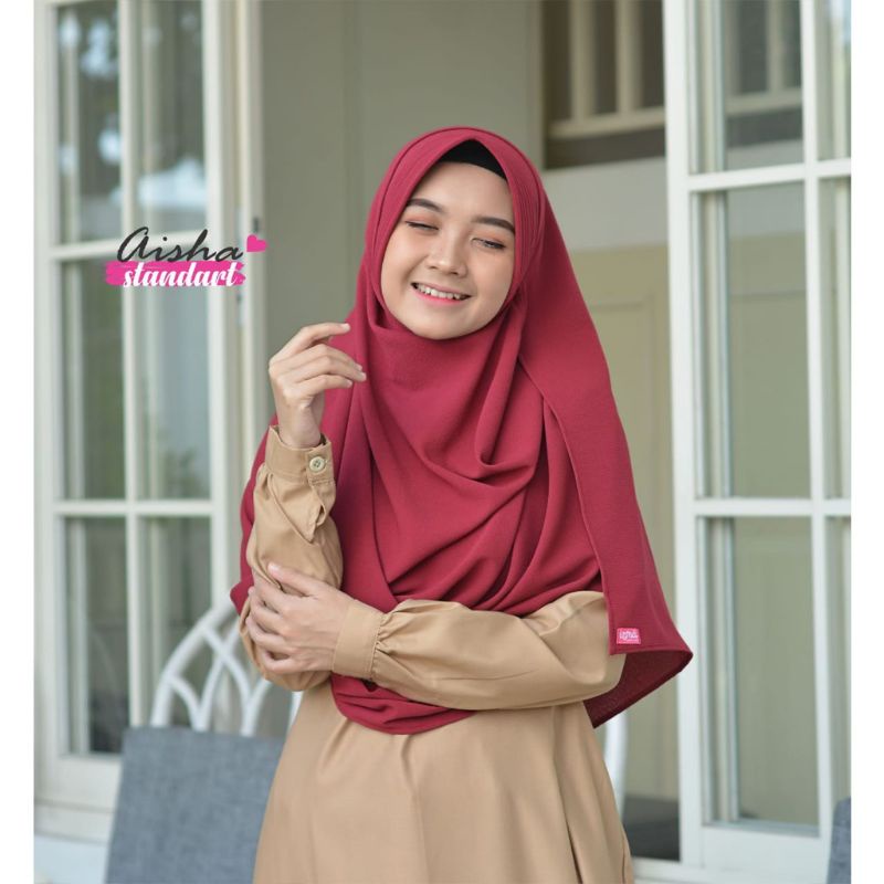Aisha Instan Uzma Hijab Size Standar / Pasmina Instan / Pastan