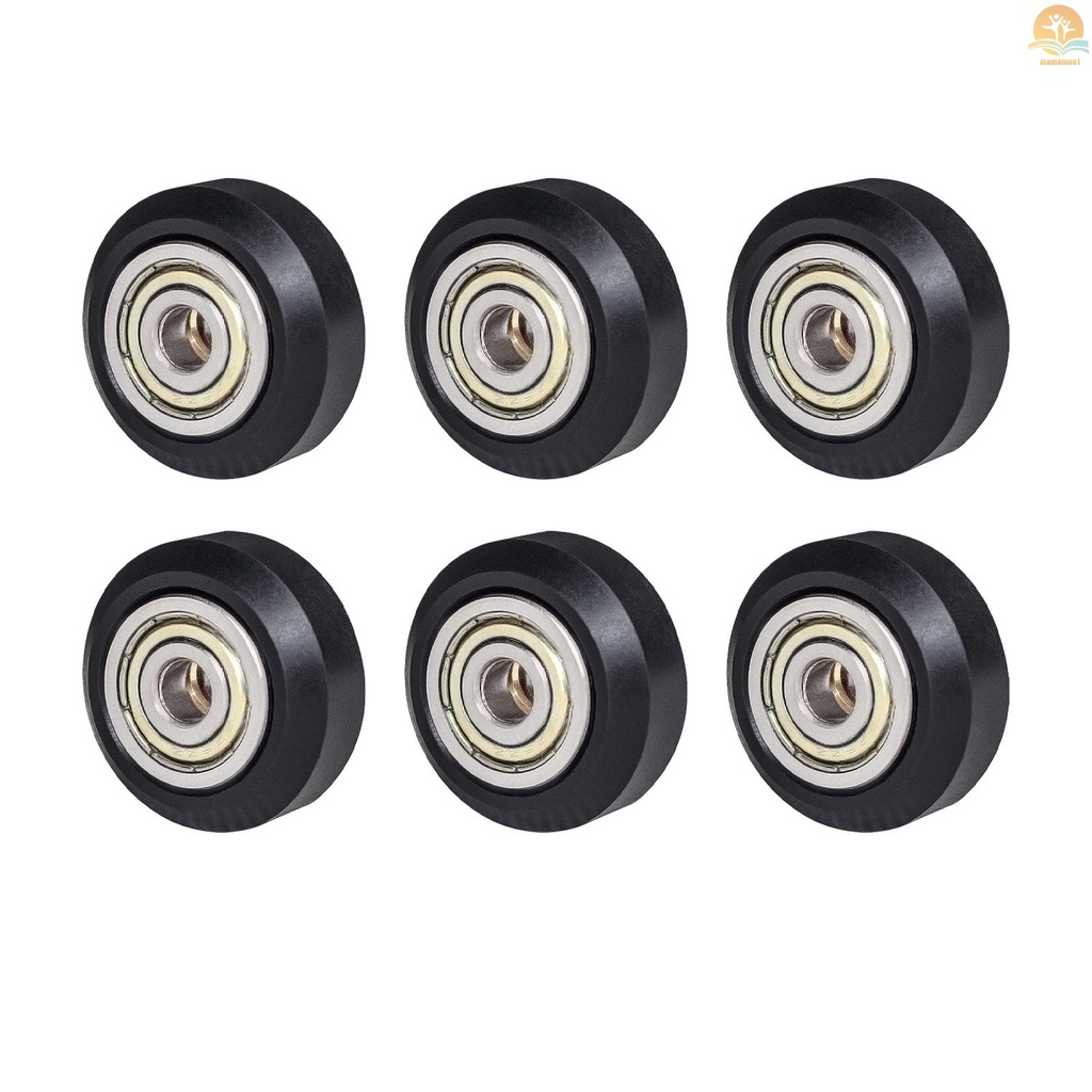 6pcs 3D Printer Parts POM Pulley Wheel 625zz Idler Pulley Gear Passive Round Wheel Compatible with Creality Ender 3 CR-10 CR-10S