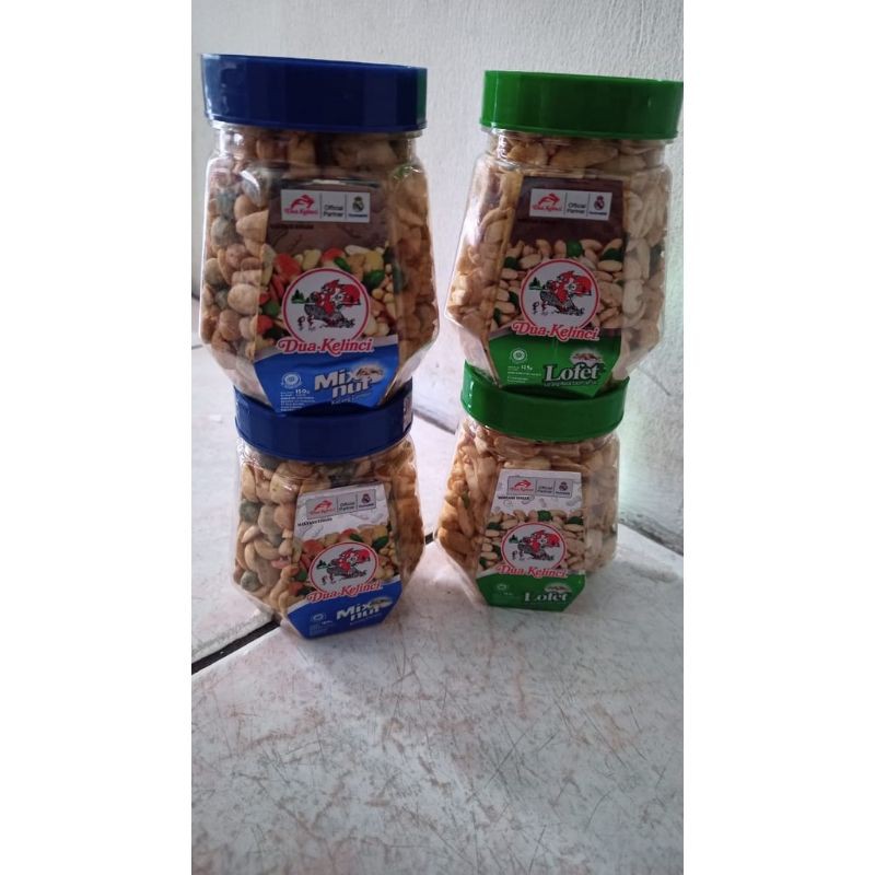 

Kacang dua Kelinci Toples Lofet 125gr/ Mix Nut 150gr - cemilan - kacang gurih