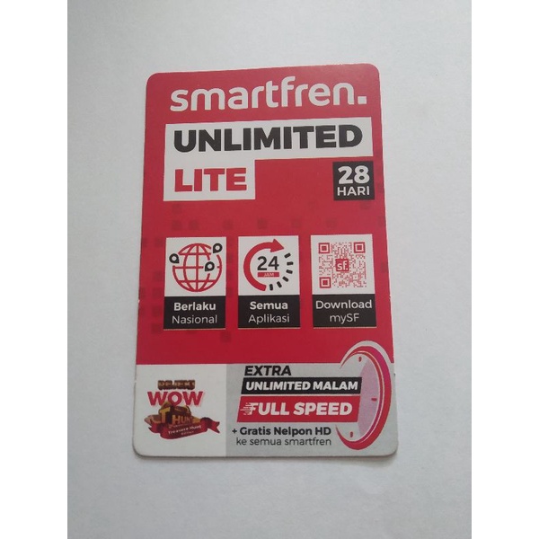 Voucher Smartfren Super 4G Unlimited Lite (700MB perhari)