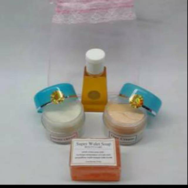 CREAM WALET POT BIRU / PINK ORIGINAL