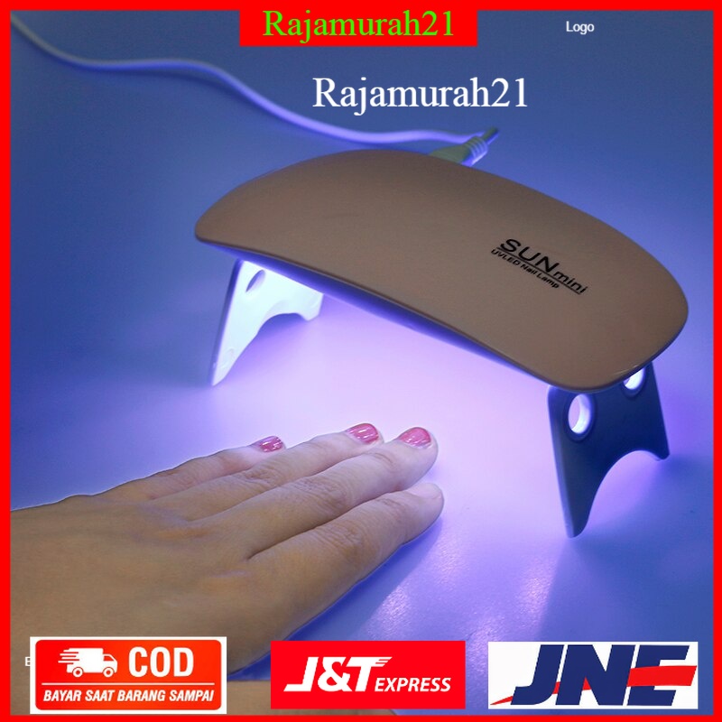 Pengering Kutek Kuku UV LED Nail Dryer 6W - J-03 - Pink - 7RHR2LPN