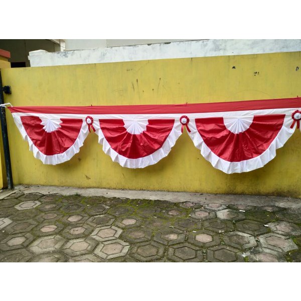 RPM Bendera merah putih background 5 gelombang