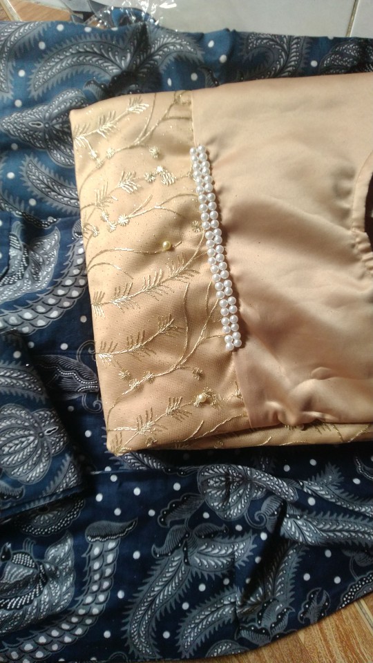 [new Arival] Batik Couple Aziza Kebaya Brokat Tille Mutiara Sarimbit Syari - Bs125