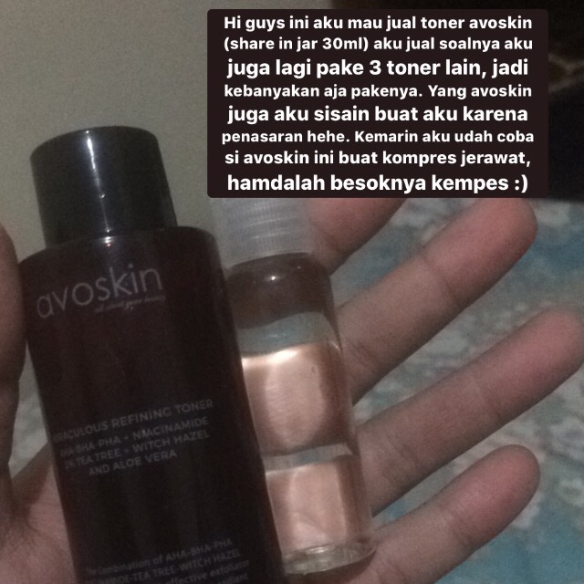 Avoskin Toner (share in jar 30ml)