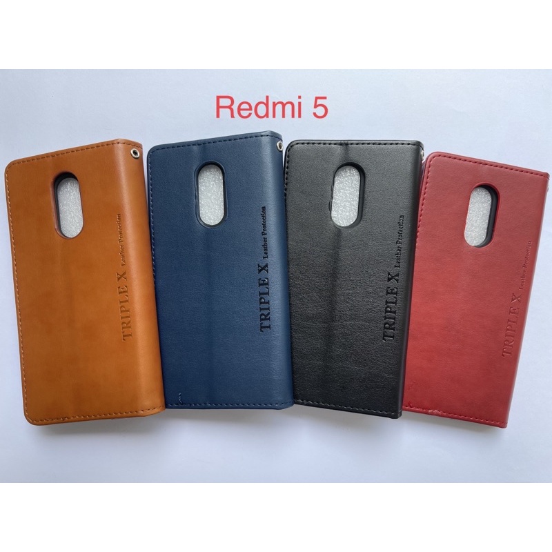 Leather Wallet Flip New Redmi 5
