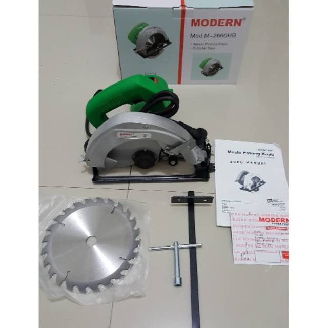 MESIN GERGAJI KAYU / CIRCULAR SAW MODERN M-2660HB (7")