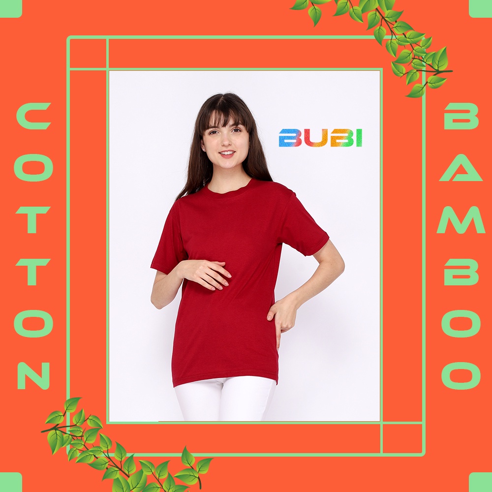 KAOS POLOS MAROON COTTON BAMBOO | S-XXL | KAOS KATUN BAMBU