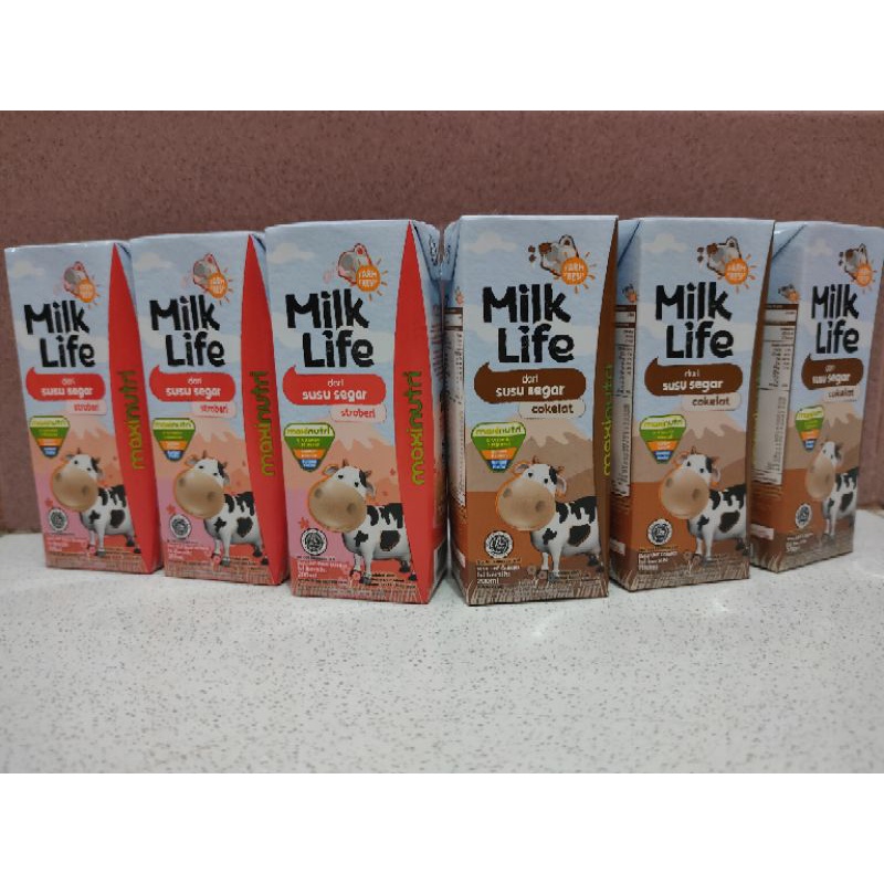 

Milk Life Maxinutri Susu Fruity - 200ml (Karton)