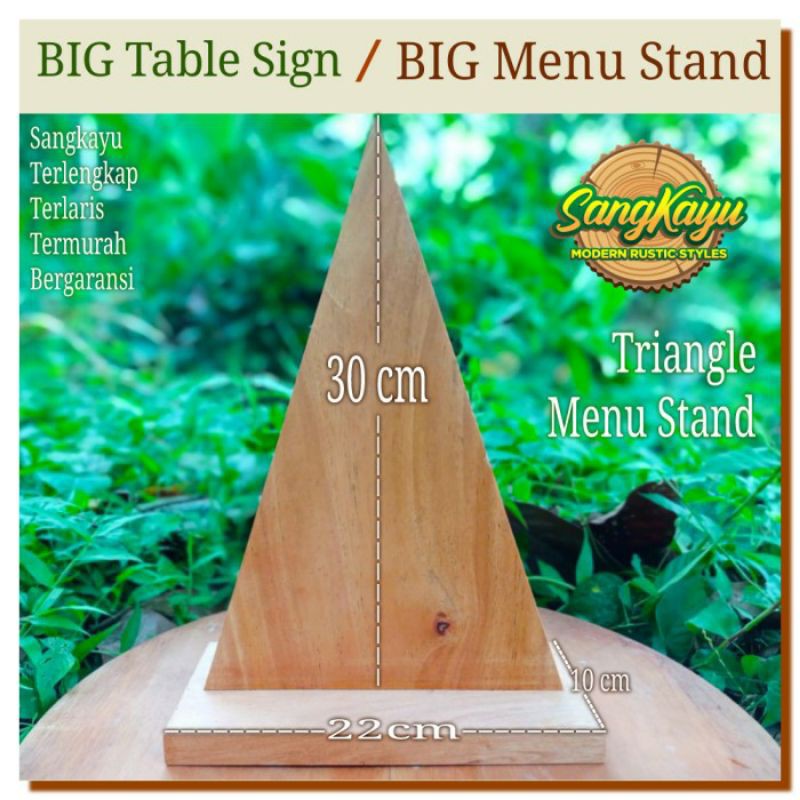 Menu stand triangle menu stand 20x30 Cm Display sign stand holder