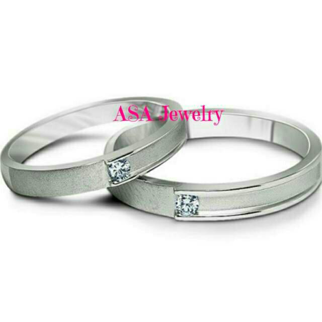Cincin kawin , cincin nikah,Emas dan Palladium Asa new 208