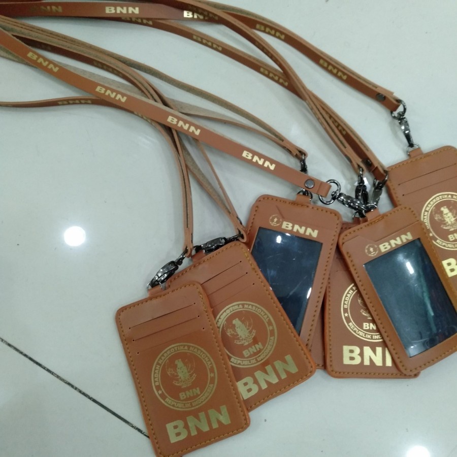 gantungan kulit id card BNN