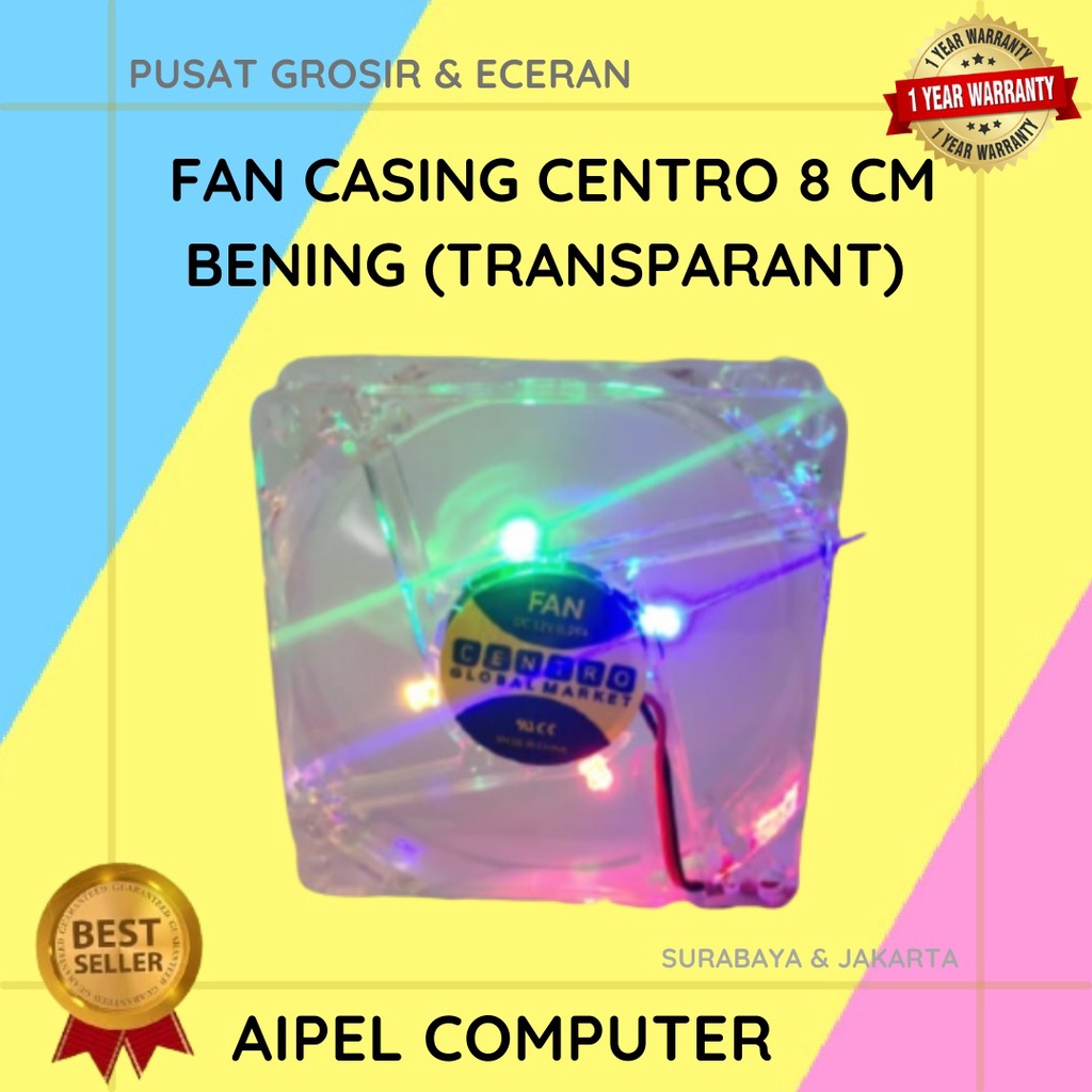 8T  FAN CASING CENTROO 8 CM BENING TRANSPARANT