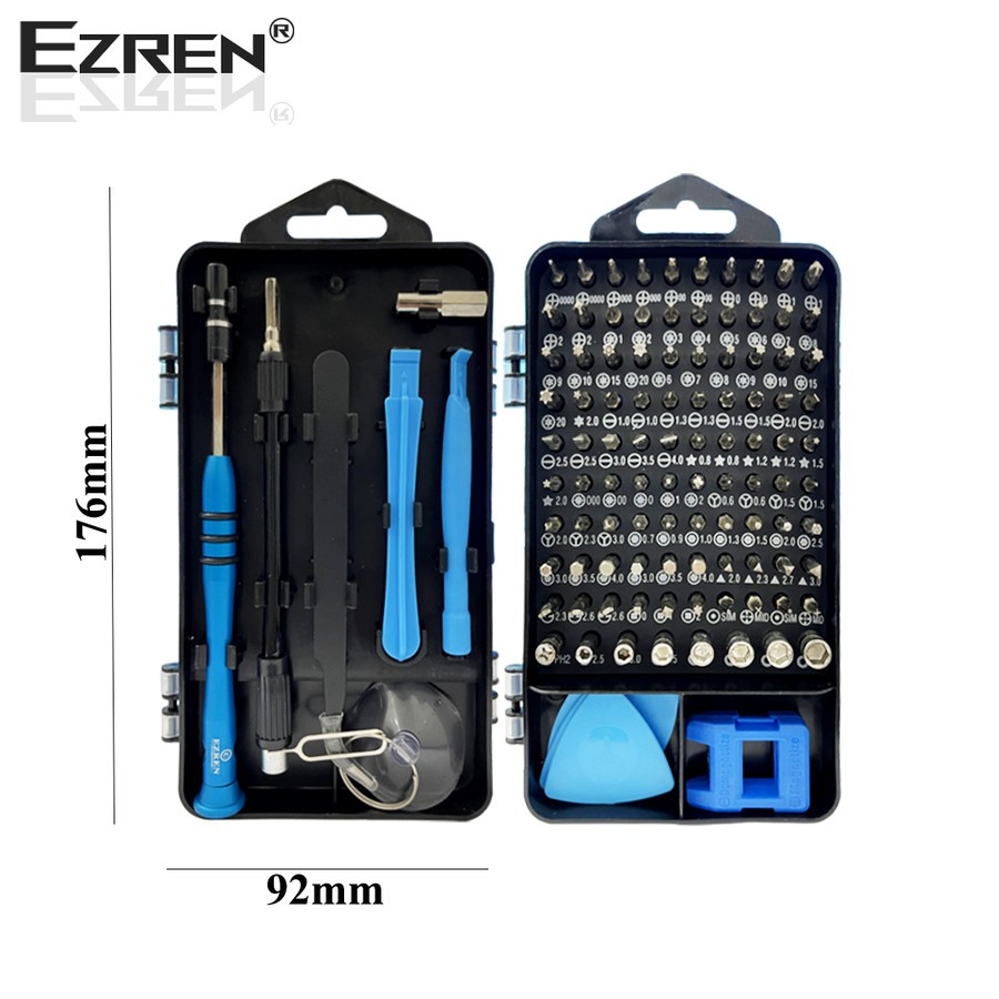 Ezren EZ-0958 Perangkat Obeng Presisi Set 112in1 Magnetik Screwdriver