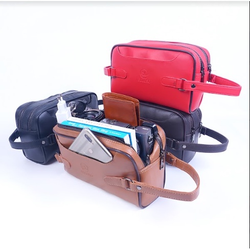 Tas Handbag Classy Pouch Bag Clutch Bag Pria Wanita Kulit Merek Elloso EP02 PRODUK PREMIUM COD