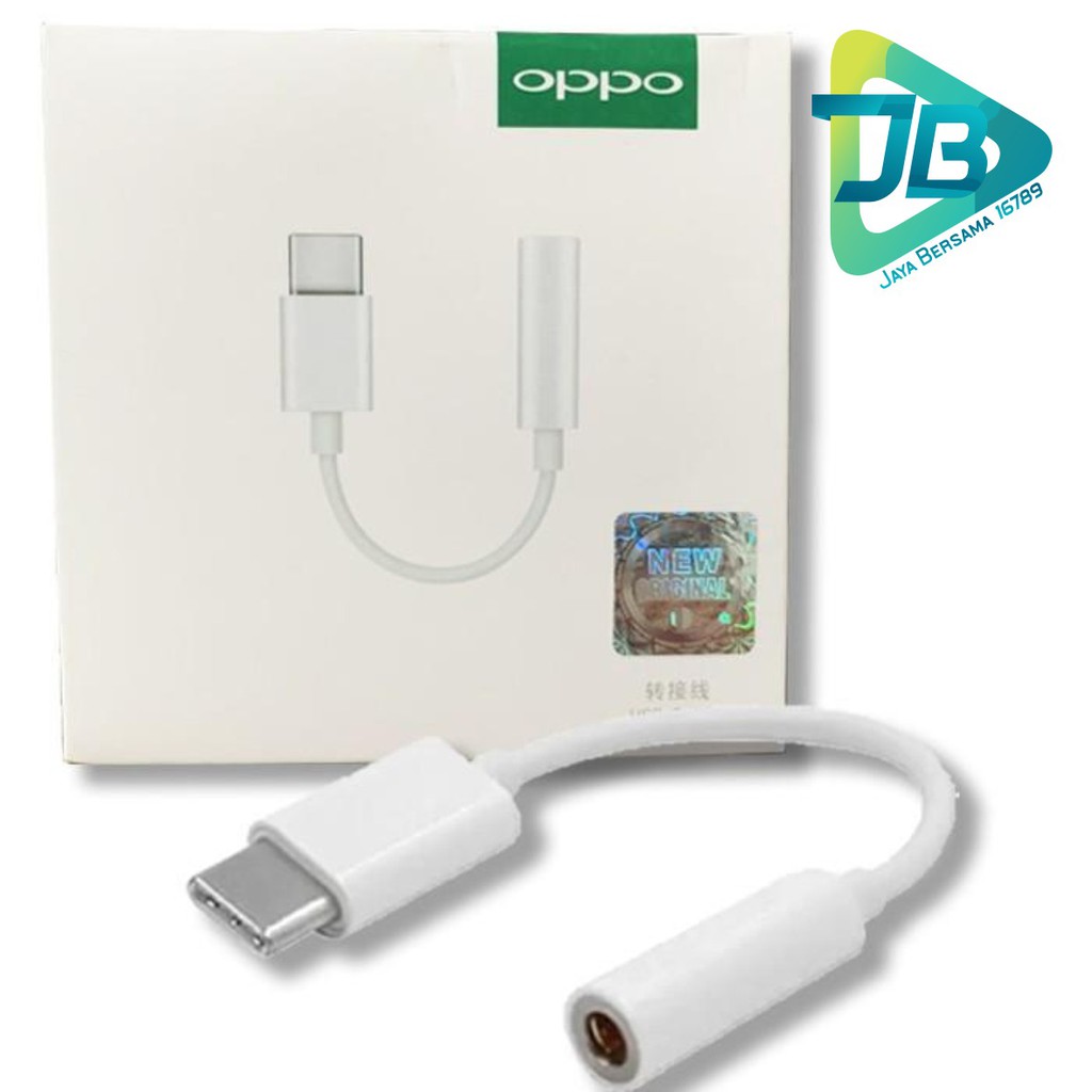 OPPO tipe c To 3.5mm adapter converter audio Jack 3.5mm adapter Headset tipe c adapter ori JB2493