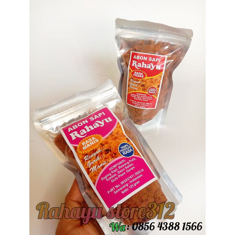 Jual Abon Sapi Pedas Manis Abon Daging Abon Rahayu Shopee Indonesia