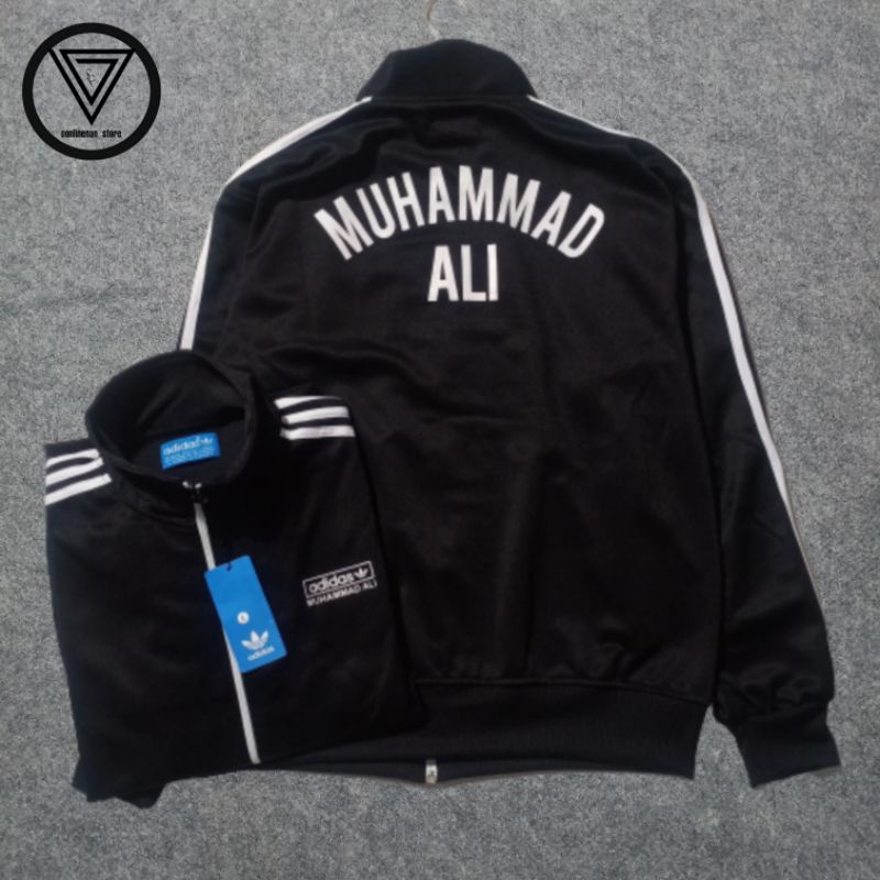 jaket tracktop pria adidas x muhammad ali premium / sweater adidas muhamad ali