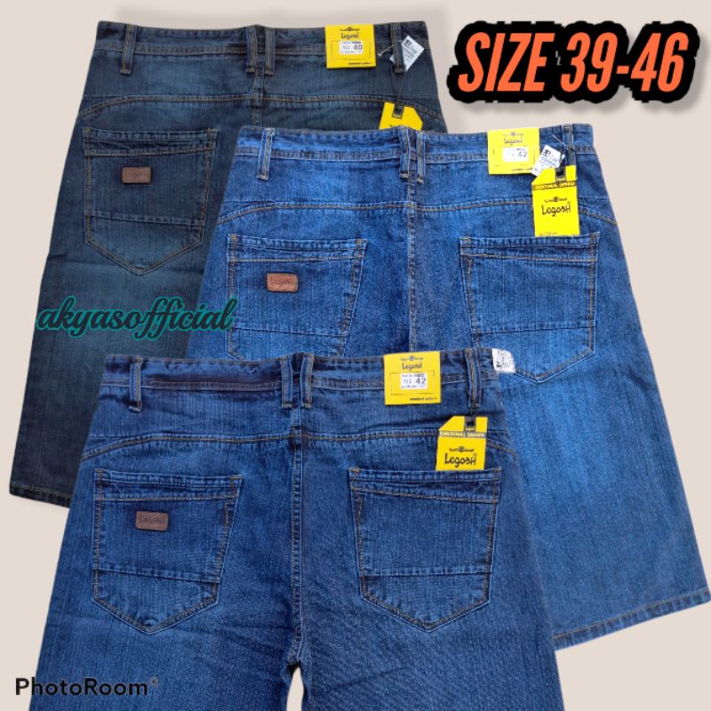 celana pendek pria besar jumbo big size 37-46//Legosh jeans original