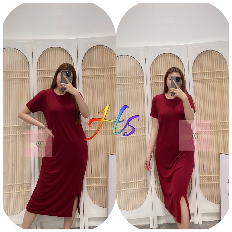 NEW-DRESS SLIT POLOS/DRESS WANITA