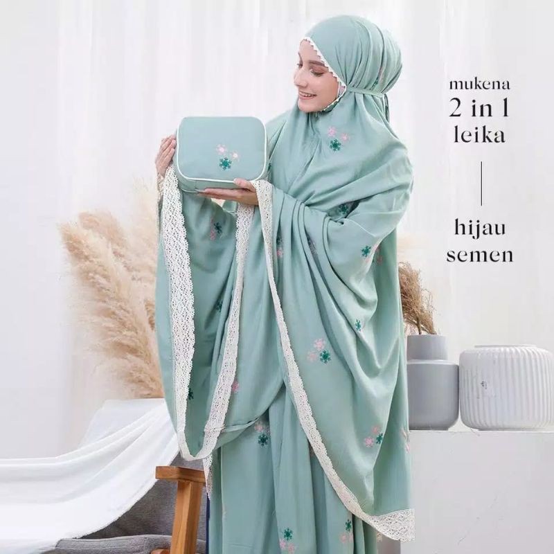 Mukena 2 in 1Traveling Dewasa Warna Random