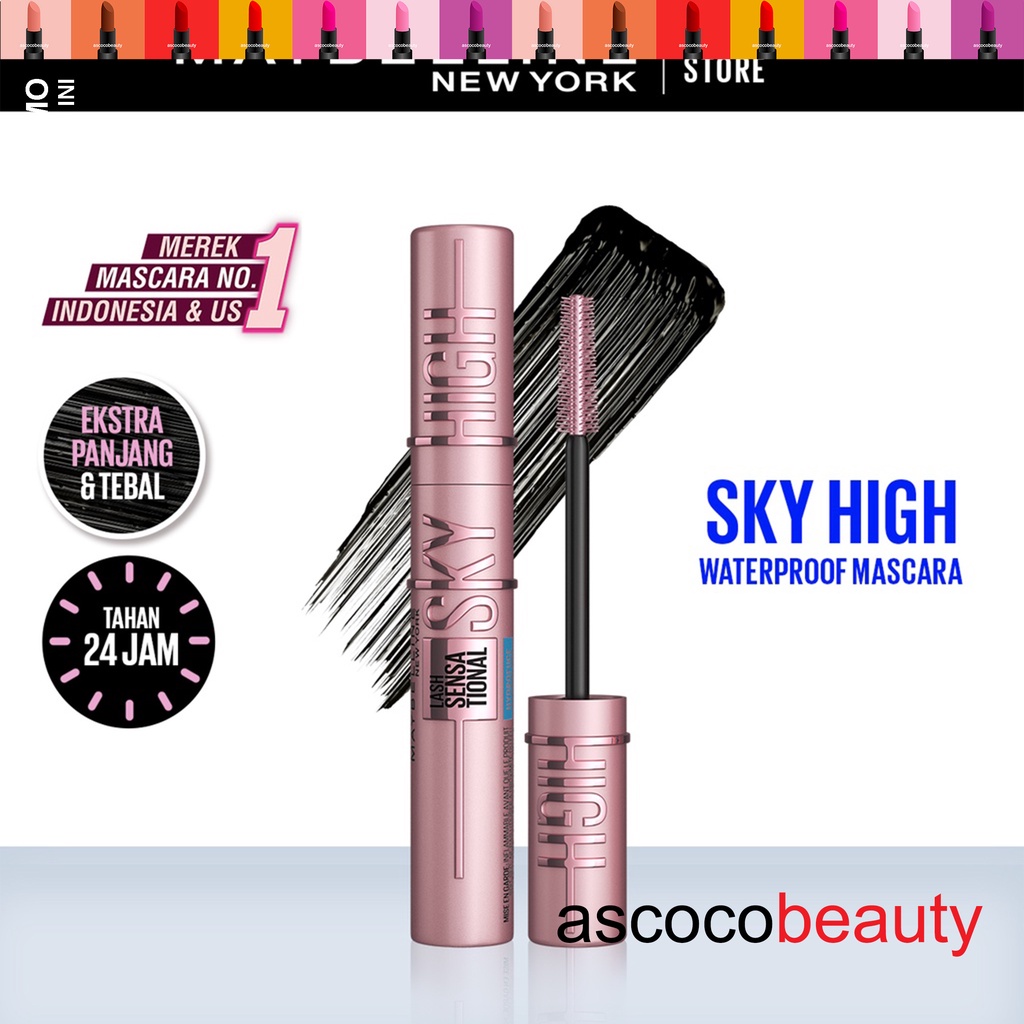 Maybelline [NEW] Sky High Waterproof Mascara Maskara Bulu Mata