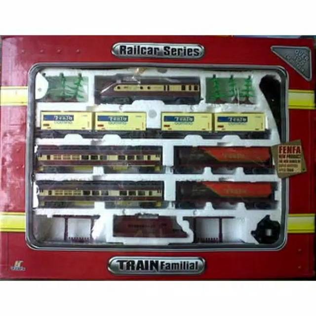 Mainan anak kereta api fenfa merah