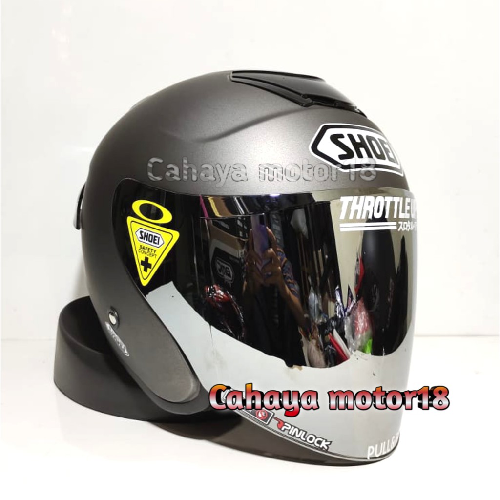 HELM KYOTO REPLIKA GUNMETAL DOFF|ABU DOP MERK DYR|COSTUM SHOE|PAKET