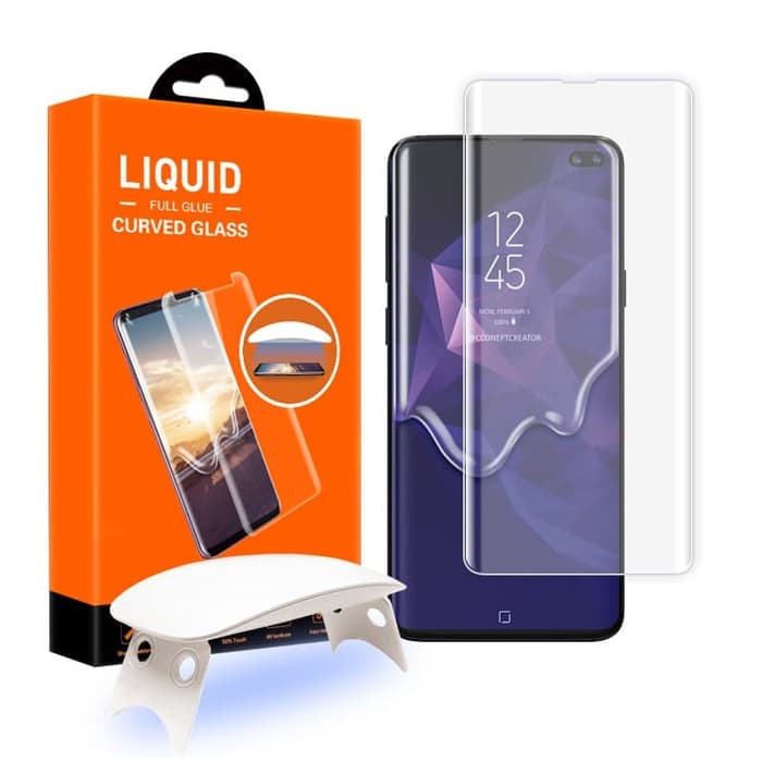 T Max full glue uv tempered glass for Samsung Galaxy S10 Plus