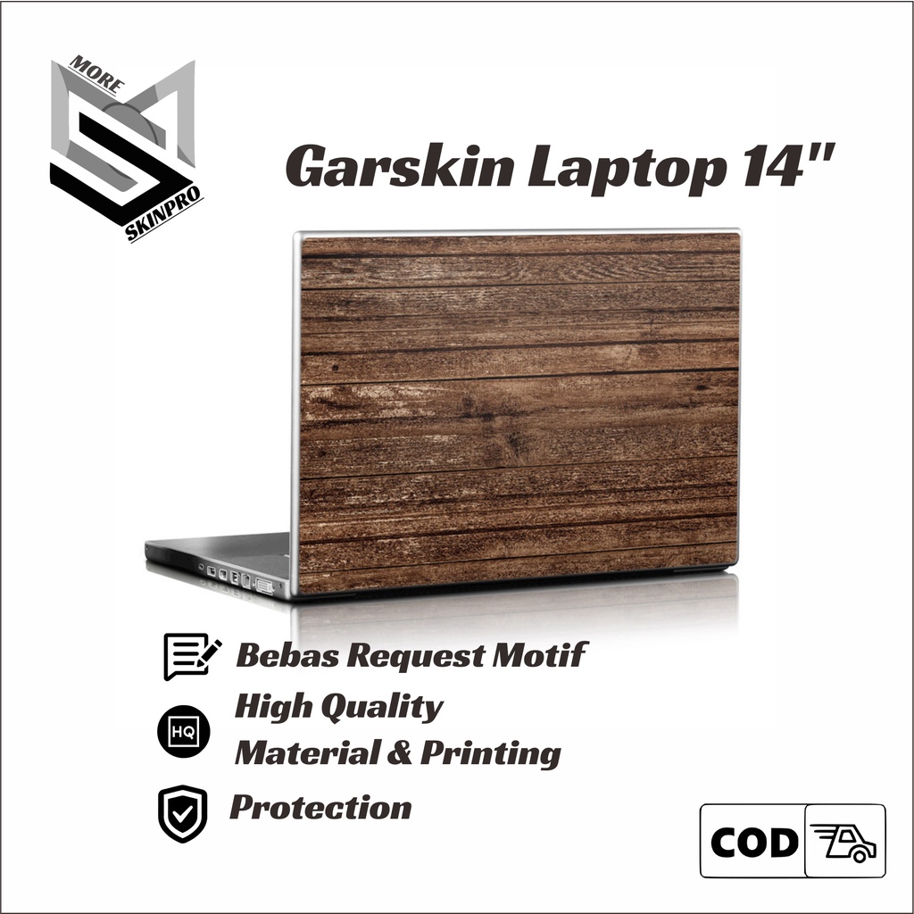 Garskin Laptop Cover Belakang Laptop 14 inch Cover Protector Mac Lenovo Asus Toshiba Sticker -  Bisa