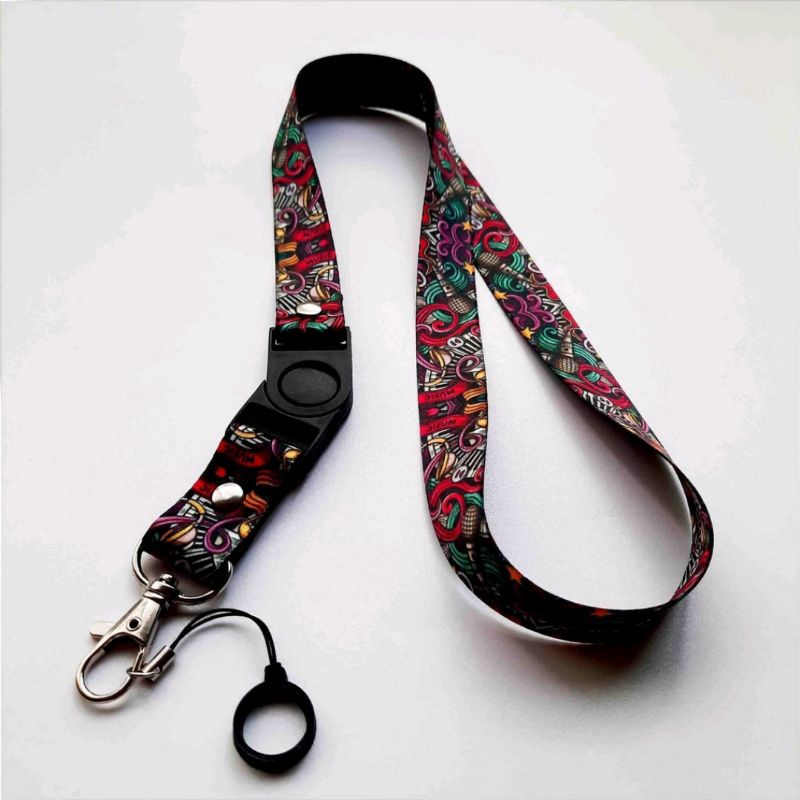 

Lanyard Dodle MaronTali Gantungan Id Card Name Tag Hp