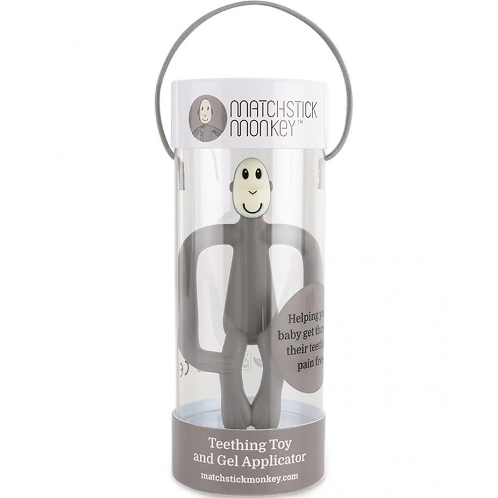 Matchstick Monkey Grey Teether - Gigitan Bayi MM-T-001