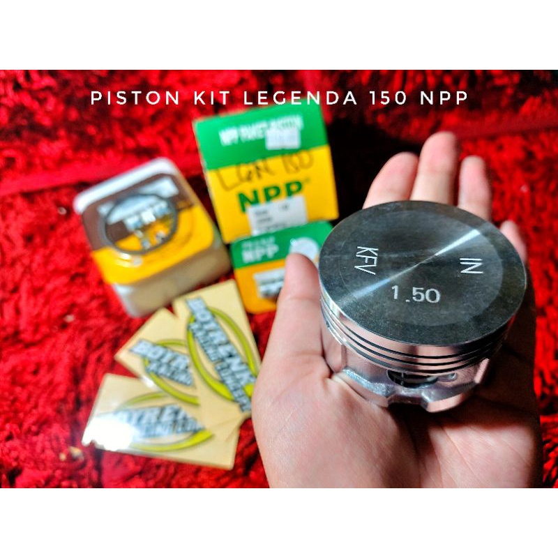 PISTON KIT/SEHER KIT/SEKER KIT LEGENDA PIN 13 NPP (KFV) OVZ 125|150|175|200 - BOYRENK RACING CONCEPT