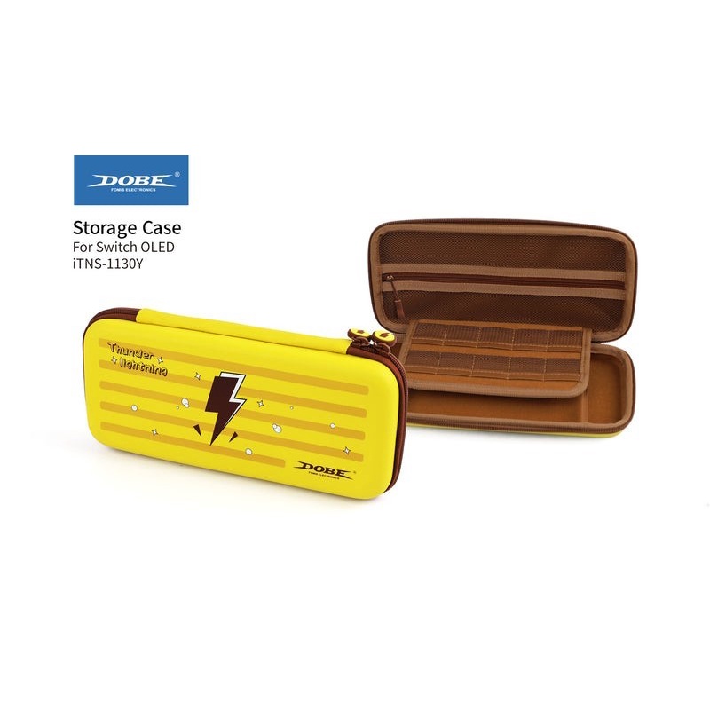 DOBE Storage Case Pokemon Pikachu for Nintendo Switch V1 V2 OLED YELLOW TNS-1130