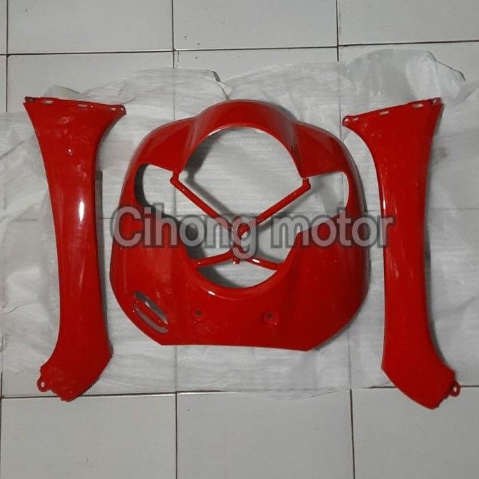 body depan tameng sayap scoopy fi led 2017-2018-2019-2020.merah glossy