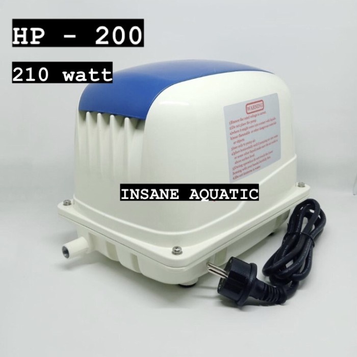 POMPA UDARA SAKKAI PRO HP 200 AIR PUMP HI BLOW KOLAM AQUARIUM RESUN