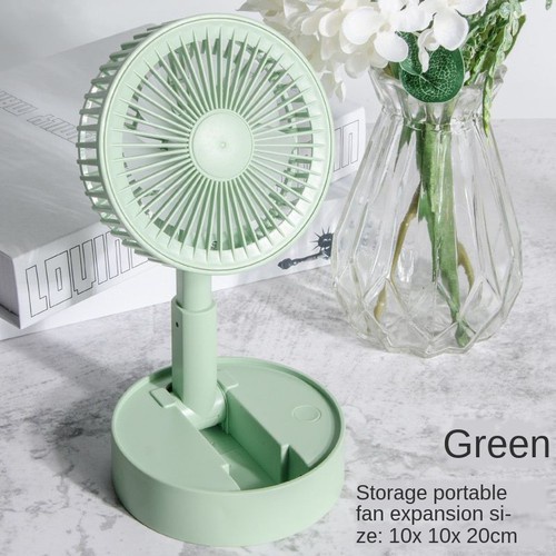 LAZY SUMMER Kipas Lipat Mini Kipas Angin Portable Mini Desk fan USB Rechargeable