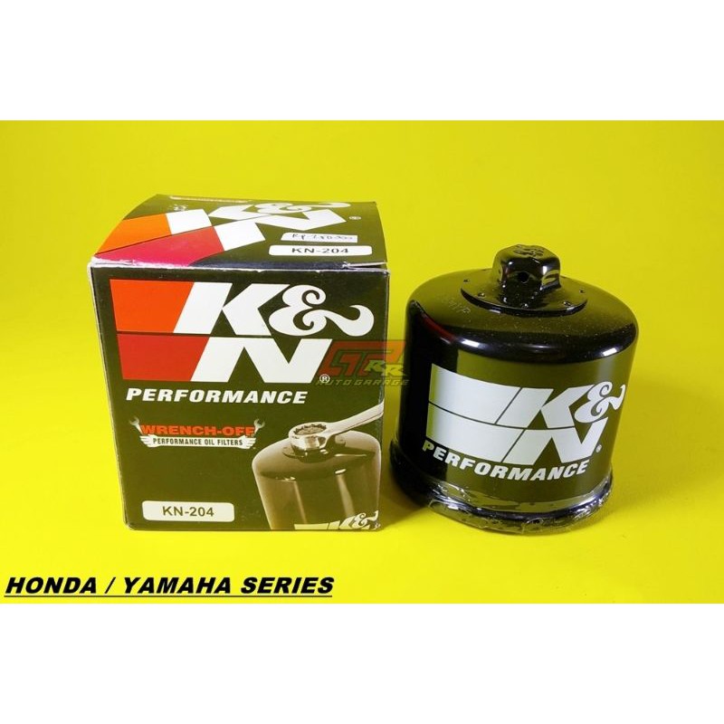 Filter Oli Mesin K&N KNN KN204 Yamaha R1M R1 R6 R25 MT25 MT07 MT09 MT10